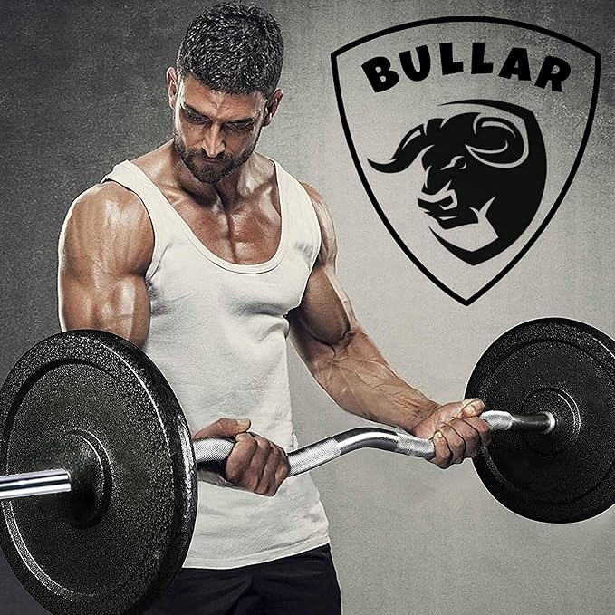 BULLAR Weight Lifting Rod, 4Ft Curl Rod, Chrome Plated Steel Gym Rod - Image 5